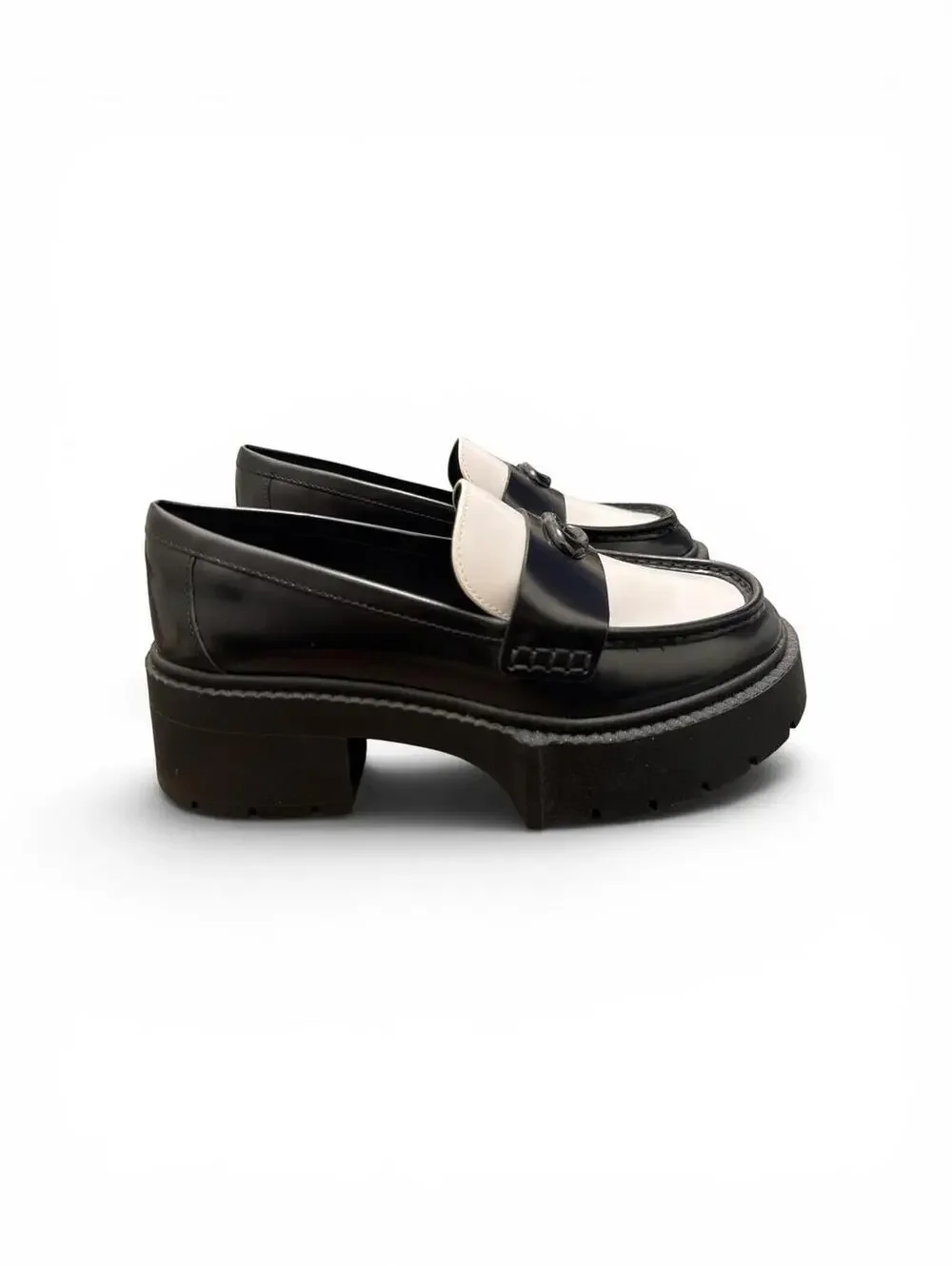 Coach Women's Leah Patent Slip On Loafer Flats